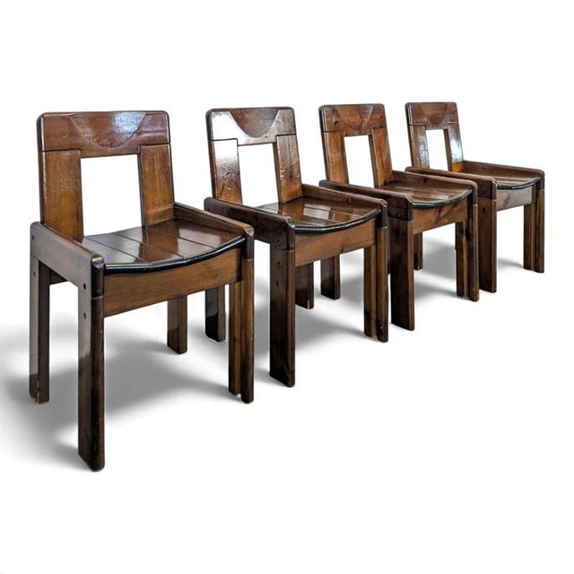 Pine Chairs by Silvio Coppola, Set of 4 For Sale - Image 10 of 10