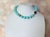 Genuine Mexican Sonora Turquoise Beaded Necklace With Karl Lagerfeld Logo Clasp For Sale - Image 4 of 9
