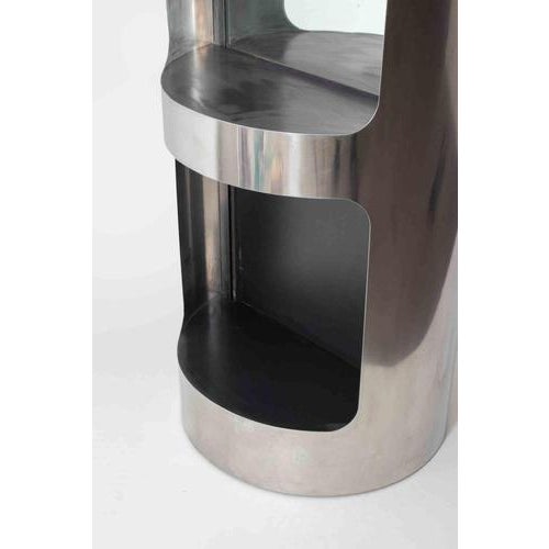 Glass Totem Floor Lamp with Mirror, Italy, 1970s For Sale - Image 7 of 8