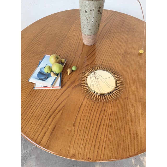 Patinated Gold Sunburst Mirror, 1970s For Sale - Image 4 of 18