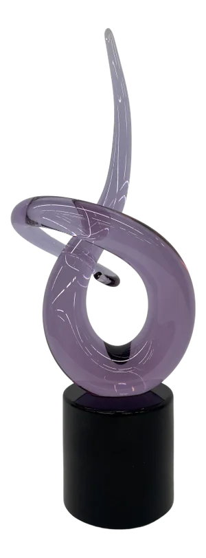 Vintage Signed Renato Anatra “Love Knot” Murano Art Glass Sculpture
