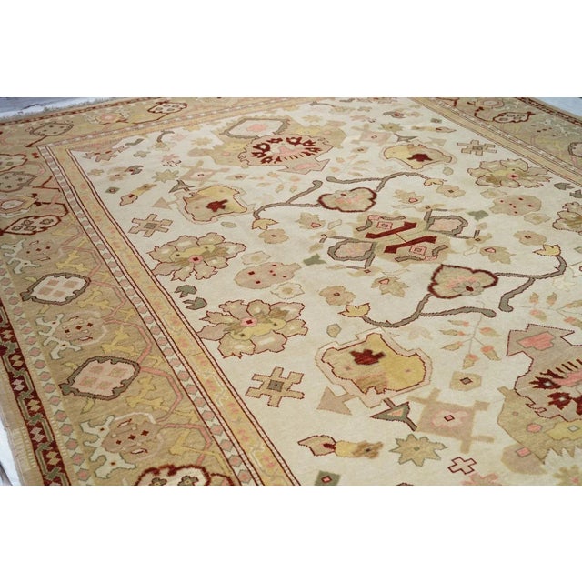 Oushak Rug 10' X 14' For Sale In New York - Image 6 of 11