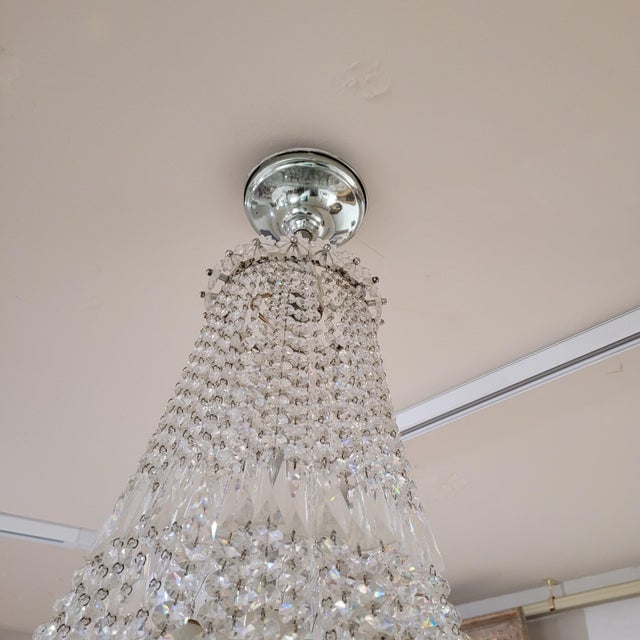 Chandelier in Strass Crystal, Spain, 1970s For Sale - Image 16 of 18