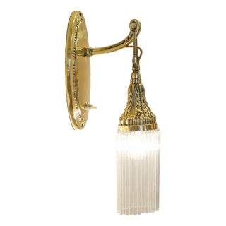 Antique Art Nouveau Wall Lamp, 1890s For Sale