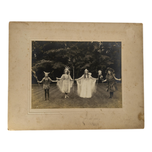 Early 20th Century English Photograph of Girls in Pageant or Play Costumes