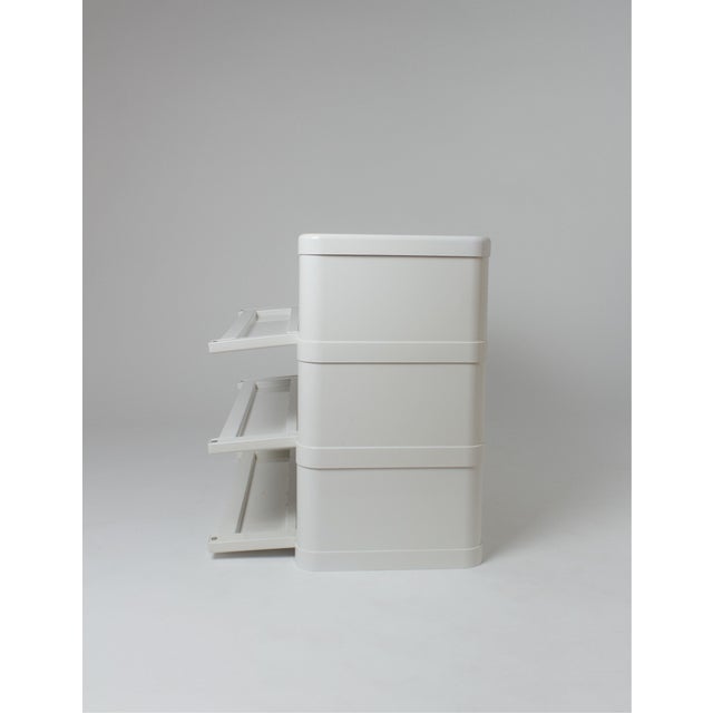 White Model 4964 Chest of Drawers by Olaf von Bohr for Kartell, Italy, 1970s For Sale - Image 8 of 11