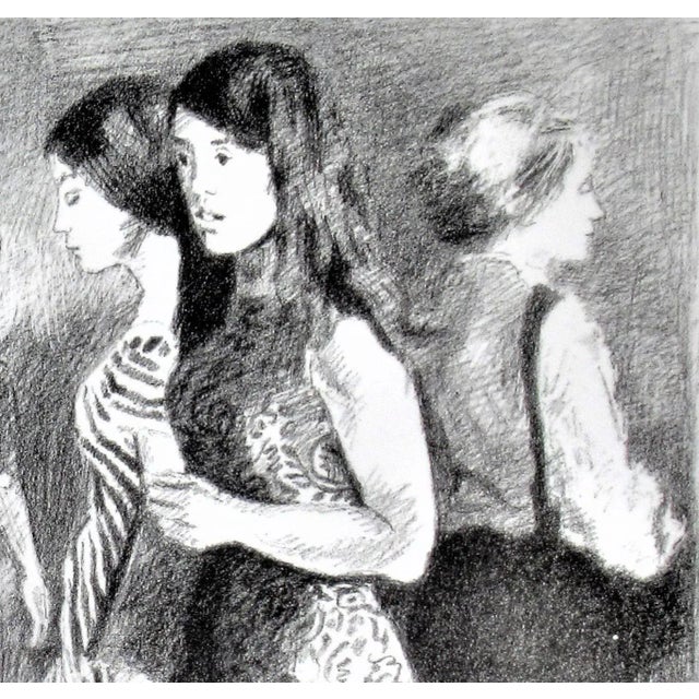 1970s Raphael Soyer, Untitled, Street Scene II, Circa 1975 For Sale - Image 5 of 8