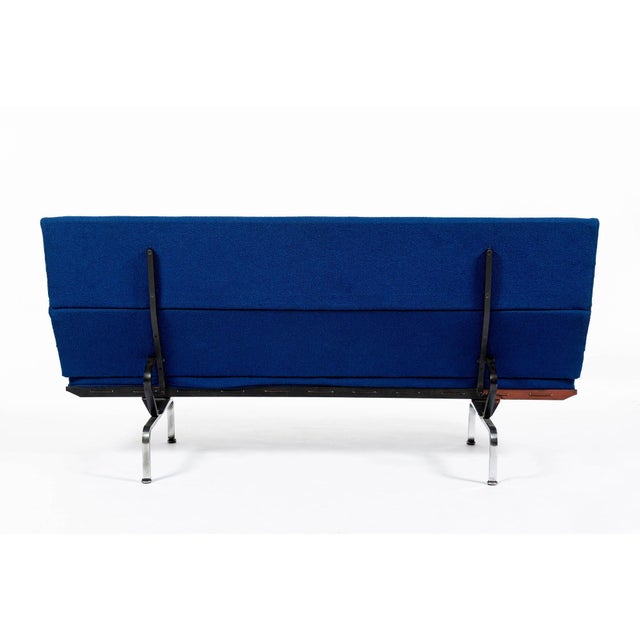 Mid Century Blue Sofa Compact by Eames for Herman Miller 1970s For Sale - Image 9 of 12