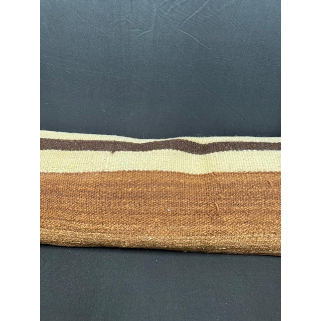 Contemporary Turkish Hemp Pillow Cushion Natural Beige Brown Cushion Cover 12x46 For Sale - Image 3 of 4