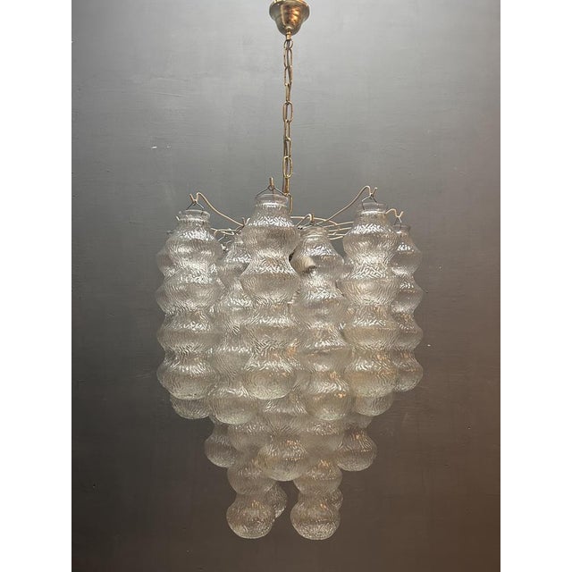 Murano Glass Bubble Chandeliers, Italy, 1980s, Set of 2 For Sale - Image 3 of 10