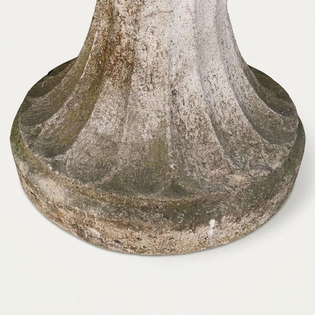Neoclassical Garden Basin in Reconstituted Stone, 1960s For Sale - Image 3 of 6