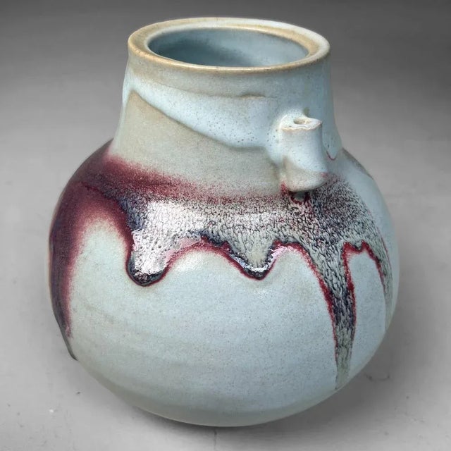 Japanese Ceramic Ikebana Vase, 1980s For Sale - Image 4 of 18