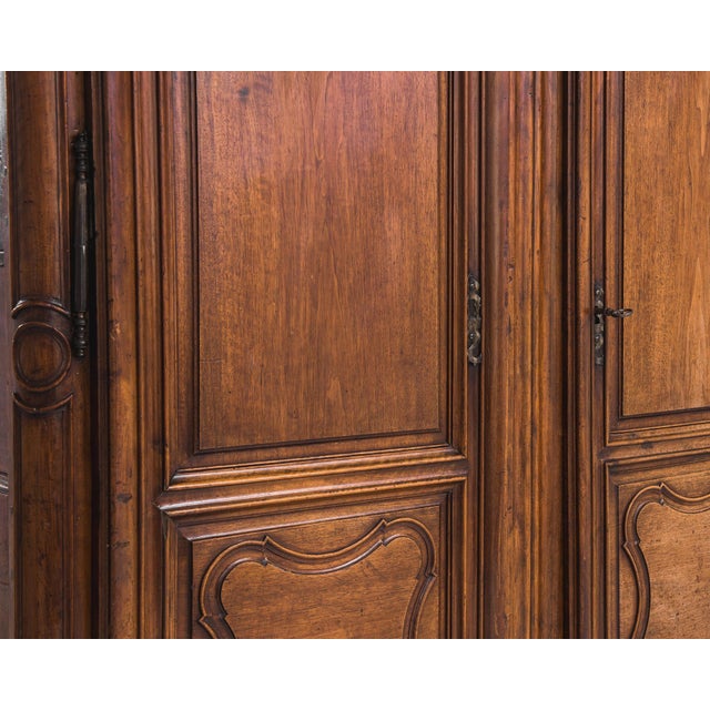 Wood 1780s French Provincial Armoire For Sale - Image 7 of 11