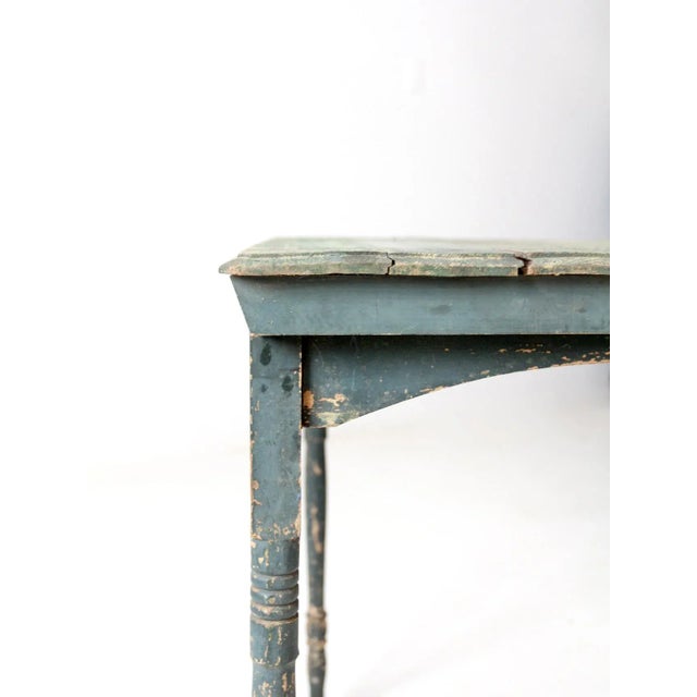 Early 20th Century Antique Painted Wood Folding Table For Sale - Image 5 of 13