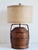 Vintage Mid-Century Chinese woven rattan wedding basket mounted as a table lamp. The Chinese lucky wedding basket features...