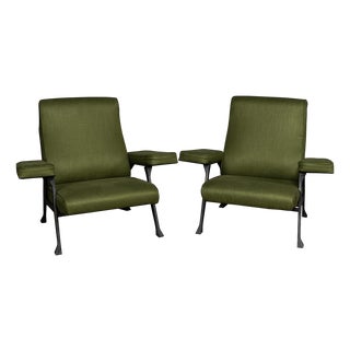 Mid-Century Italian Lounge Chairs by Roberto Menghi, 1959, Set of 2 For Sale