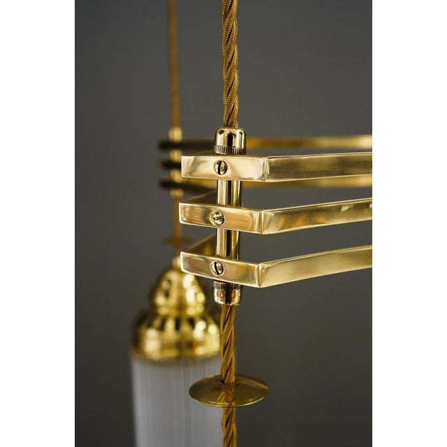 Large Art Deco Chandelier, Vienna, Austria, 1920s For Sale - Image 15 of 18