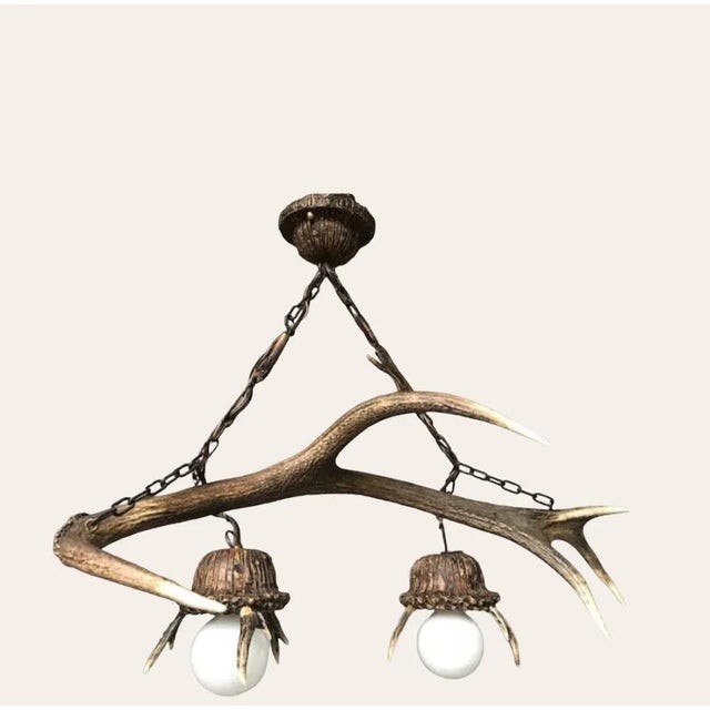 1940s Antler Chandelier For Sale In Aspen - Image 6 of 6