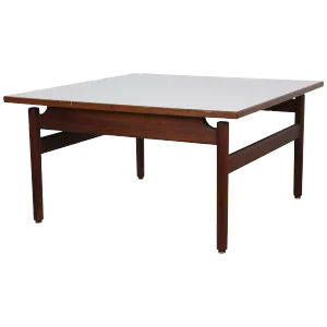 Jens Risom Walnut and Laminate Coffee Table