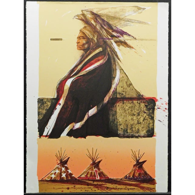 "Dusty Stars st 1" Original Limited Edition Lithograph by Larry Fodor Hand signed, numbered & titled by the artist Paper...