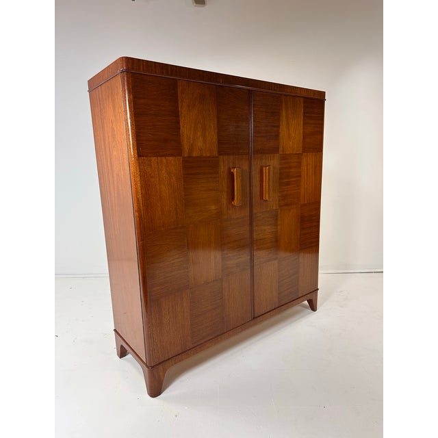 Axel Larsson 1940's Swedish Mahogany Cabinet For Sale - Image 4 of 8