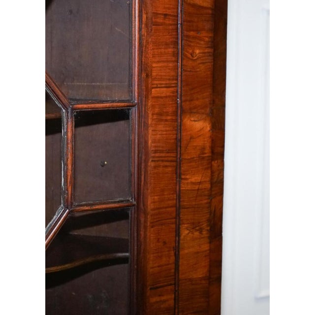 Georgian Corner Hanging Display Cabinet For Sale - Image 5 of 18