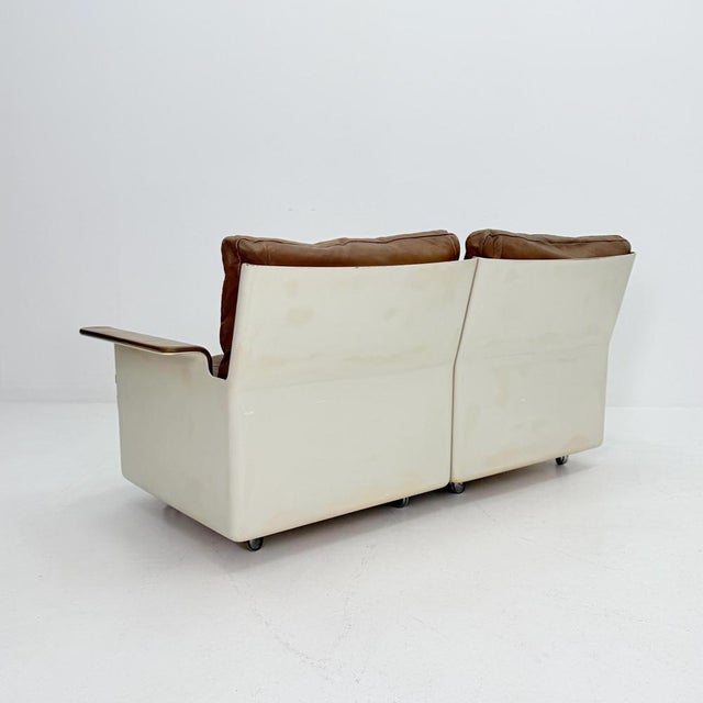 Brown German FG2001 Series Sofa by Dieter Rams for Wolfgang Feierbach, 1960s For Sale - Image 8 of 18