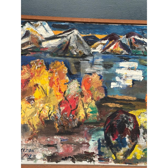 S. Pctcizon, Abstract Landscape, 1963, Oil on Canvas, Framed For Sale - Image 15 of 18