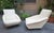 Gio Ponti Distex Model Armchairs in White Boucle by Gio Ponti for Manifattura Artigianale Italiana, 1990s, Set of 2 For Sale - Image 4 of 7