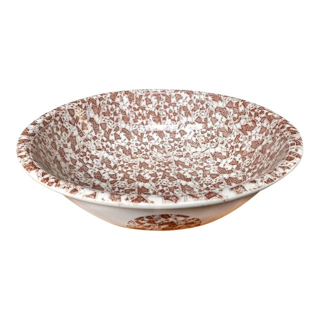 19th Century English Transferware Bowl For Sale