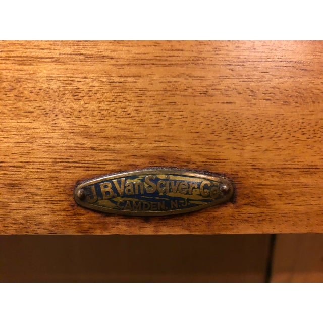 Art Deco j.b. Van Sciver Co. Art Deco Sunrise Bedroom Suite, C. 1928-1932 - Mahogany Bedstead For Sale - Image 3 of 6