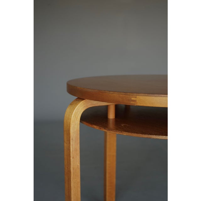 Model 70 Two-Tier Coffee Table in Birch Wood by Alvar Aalto for Artek, Finland, 1940s For Sale - Image 16 of 18