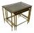 Late 20th Century Vintage Hollywood Regency Nesting Tables - Set of 3 For Sale