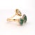 14k Yellow Gold Ring With 1.57ct Oval Emerald and 0.91ct Yellow Natural Diamond, Size 7 For Sale - Image 4 of 10
