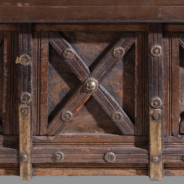 Vintage Cross-Fronted Blanket Chest, 1950s For Sale - Image 6 of 10