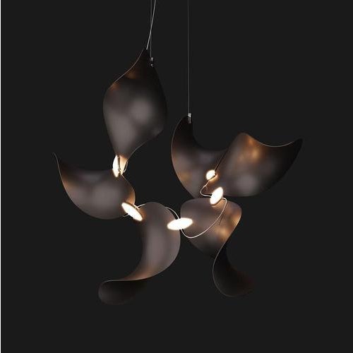 Dune 6 Cluster Pendant Light in Silver Anodized Aluminum by Moss Objects For Sale - Image 6 of 18