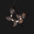 Dune 6 Cluster Pendant Light in Silver Anodized Aluminum by Moss Objects For Sale - Image 6 of 18