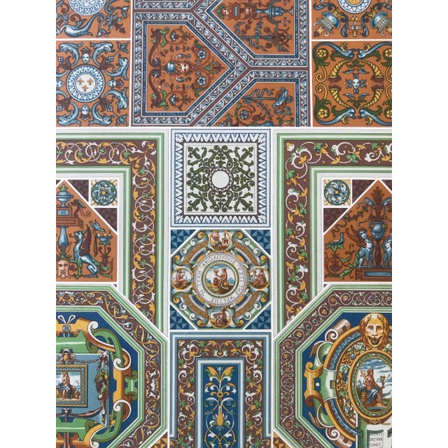 Renaissance 1870 French Decorator Pochoirs, Renaissance, Auguste Racinet (Set of 3) For Sale - Image 3 of 10