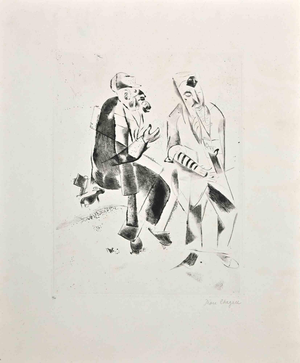 Marc Chagall, Les Grands Pères, Etching, 1922