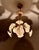Mid 20th Century Italian Handmade Porcelain & White Murano Glass Daisy Chandelier For Sale - Image 15 of 18
