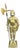 20th Century Bronze Statue of a Warrior in Armor For Sale