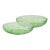 Early 20th Century Cameo Green Depression Uranium Glass Bowls, Pair For Sale