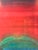 Monumental Red Abstract Milburn Smith March 1969 Acrylic paint on canvas 65 x 64 x 1.25 Signed and dated lower right in...