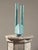 Vintage Japanese Modernist Turquoise Double Stem Ikebana Ceramic Vessel, Signed For Sale In Philadelphia - Image 6 of 11