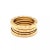 This is an authentic three band ring by Bulgari from their B.zero1 collection, it is crafted from 18k yellow gold in a...