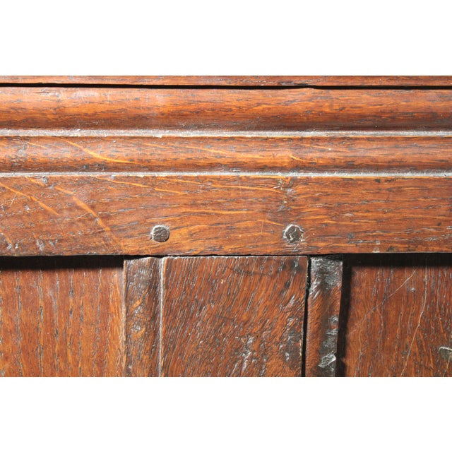 18th Century English Oak Trunk For Sale - Image 9 of 10