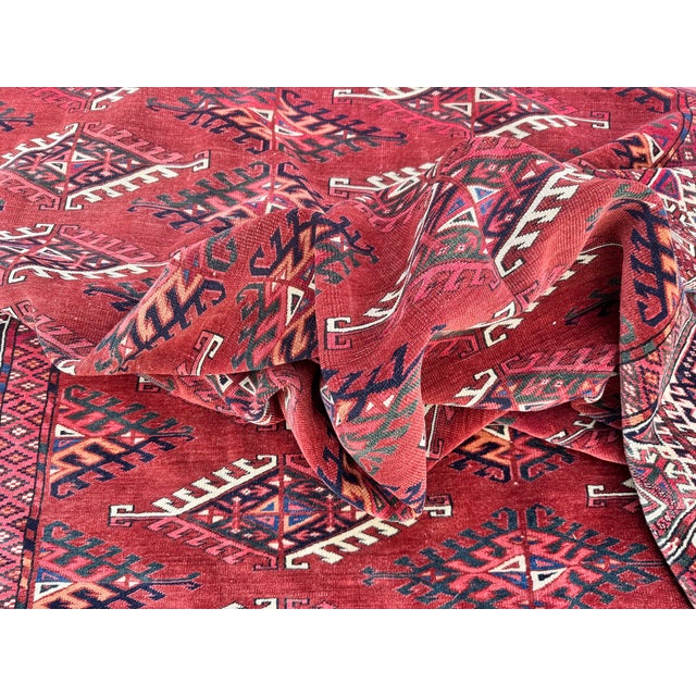 Antique Turkmen Yomut Rug, 1890s For Sale - Image 16 of 18