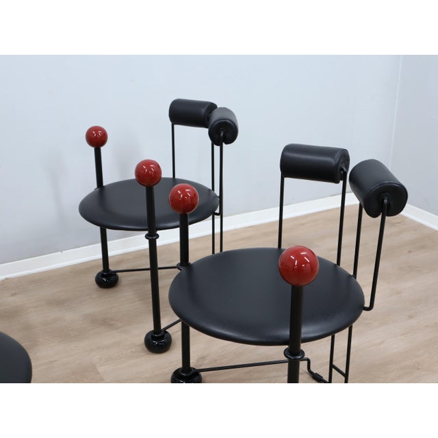 Vintage Sculptural Chairs, 1980s, Set of 4 For Sale - Image 11 of 17