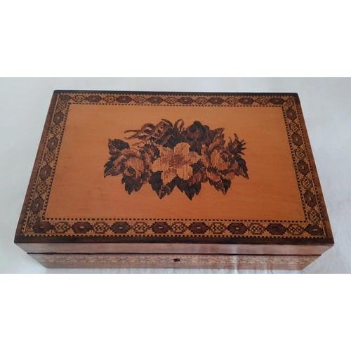Antique Victorian Tunbridge Ware Satinwood Jewellery Box, 1850s For Sale - Image 13 of 18