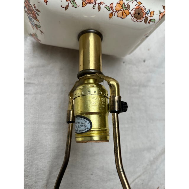 Vintage Imari Porcelain Lamp For Sale - Image 9 of 10